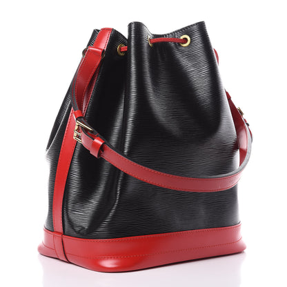 Louis Vuitton Epi Bi-Color Noe Castillan Red Black 3 of 9