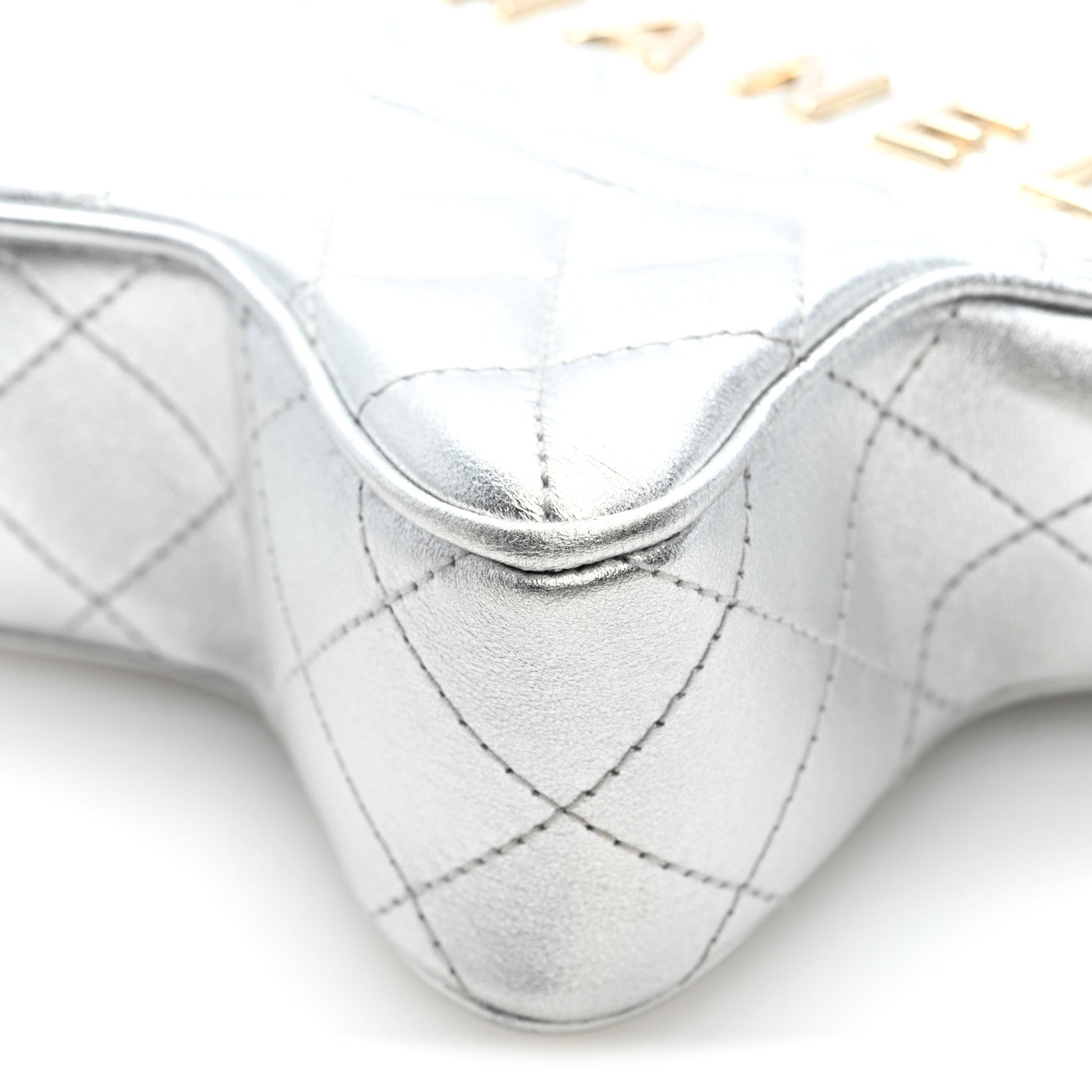Chanel Metallic Lambskin Walk Of Fame Bag Silver 10 of 10