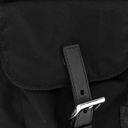 Prada Tessuto Nylon Saffiano Medium Backpack Black 13 of 13