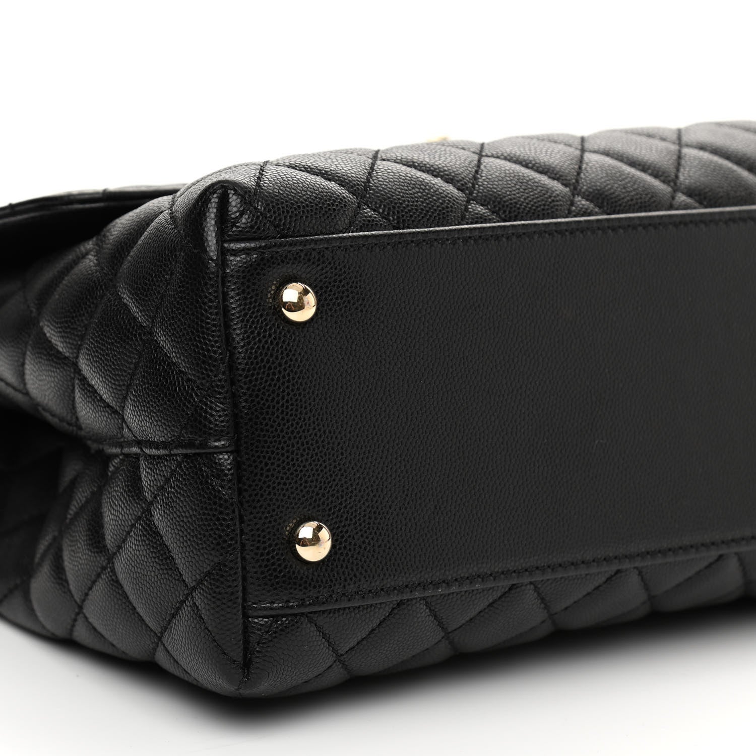 Chanel Caviar Quilted Medium Coco Handle Flap Black 16 of 27