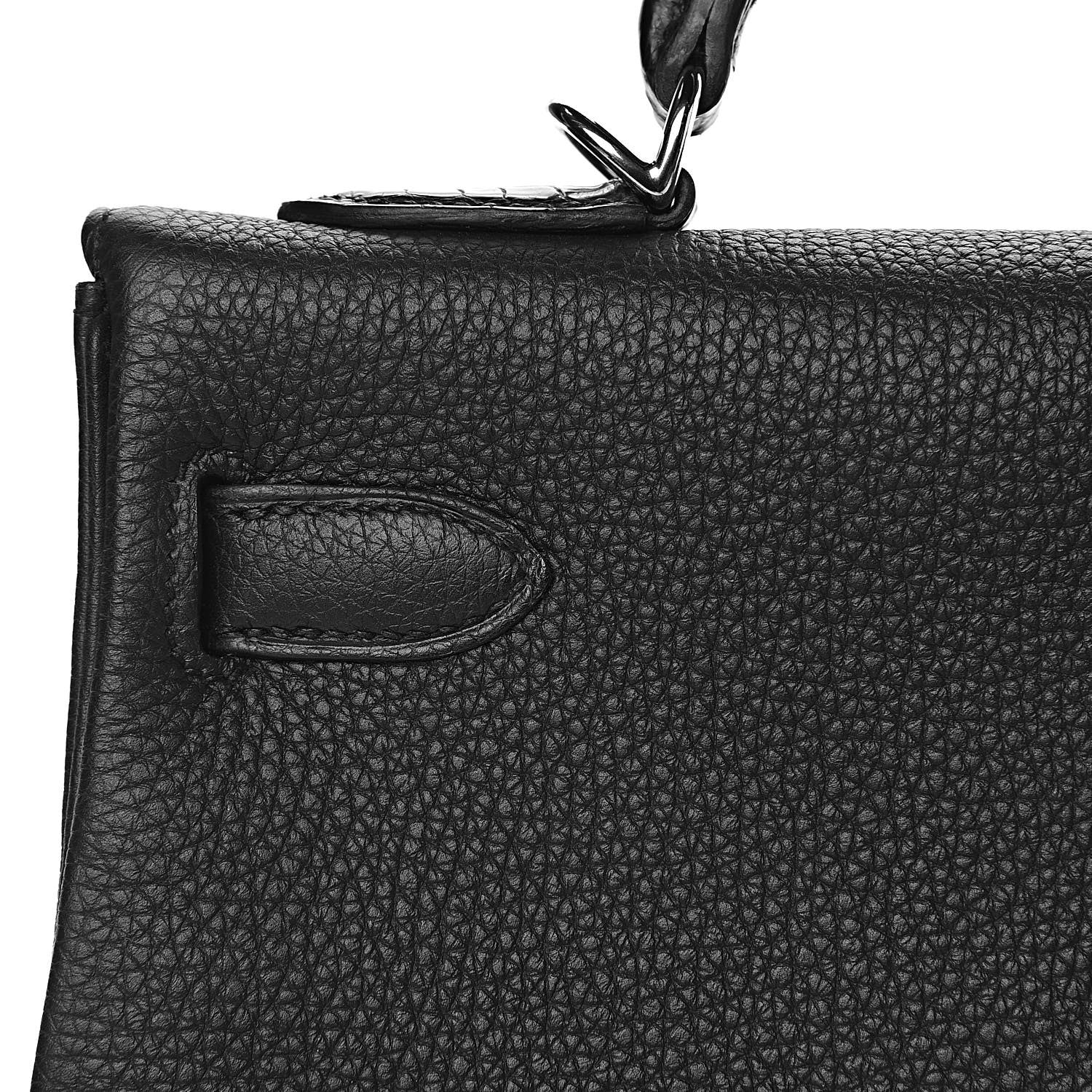 Hermes Togo Matte Alligator Kelly Retourne Touch 32 Black 30 of 42