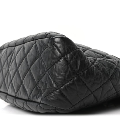 Chanel Aged Calfskin Quilted Large Reissue Camera Case Black 10 of 10