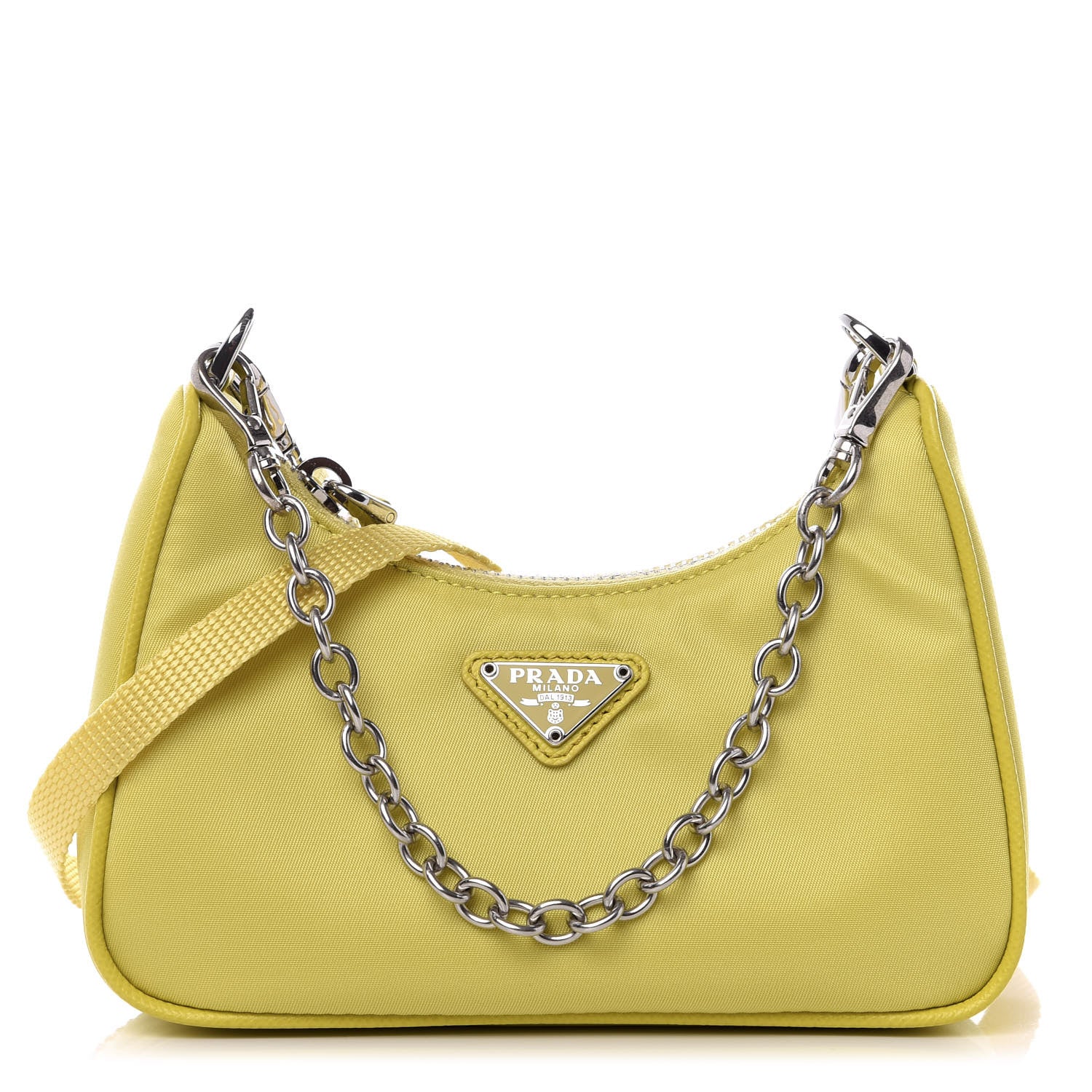 Prada Tessuto Nylon Saffiano Mini Re-Edition 2000 Shoulder Bag Ananas 1 of 8