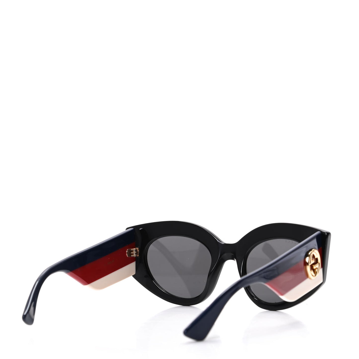 Acetate Oversized Rectangle Frame Web Sunglasses GG 0275/S Black