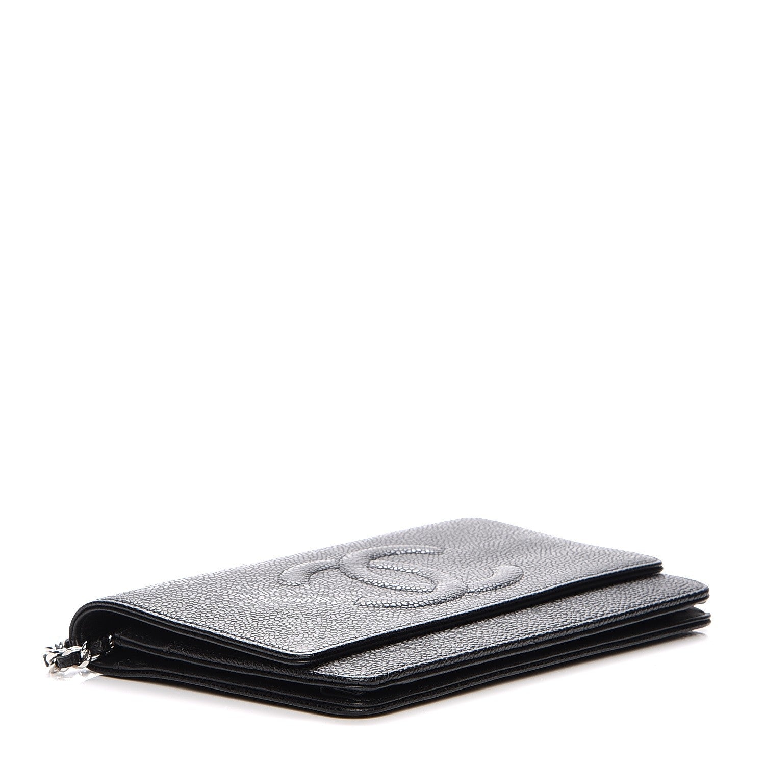 Chanel Caviar Timeless CC Wallet On Chain WOC Black 4 of 8