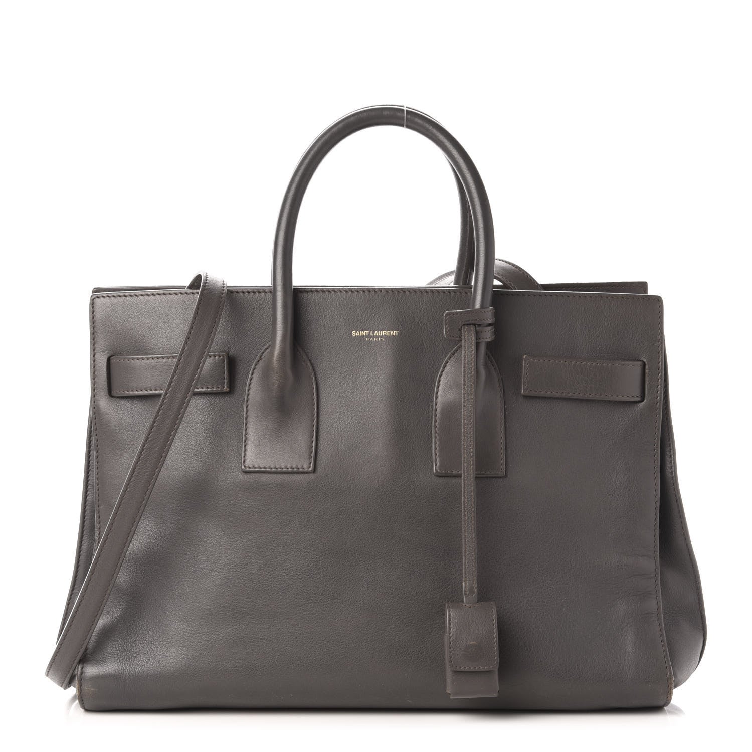 Saint Laurent Calfskin Small Sac De Jour Fog 1 of 14