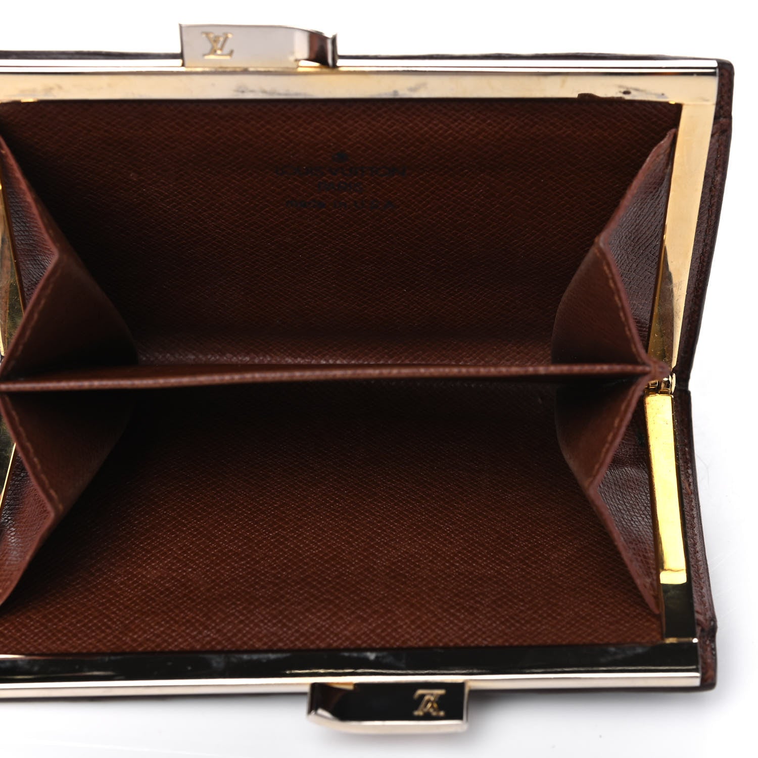 Louis Vuitton Monogram French Kiss Lock Coin Purse 4 of 10