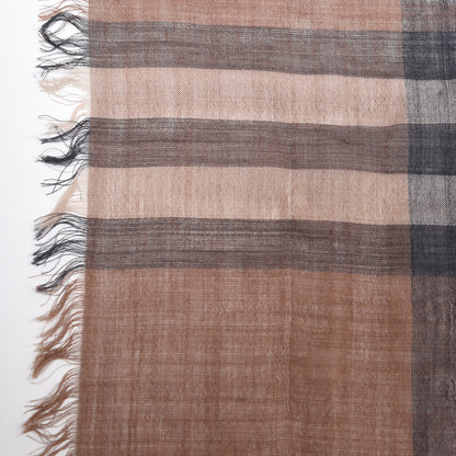 Burberry Wool Silk Gauze Ombre Giant Check Scarf Trench 6 of 6