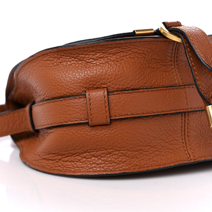 Chloe Calfskin Mini Marcie Round Crossbody Bag Tan 7 of 10