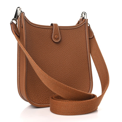 Hermes Taurillon Clemence Evelyne TPM Gold 3 of 11