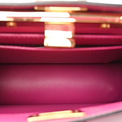 Fendi Shiny Nappa Petite Peekaboo I SEE U Satchel Ciclamino Pilar 5 of 10