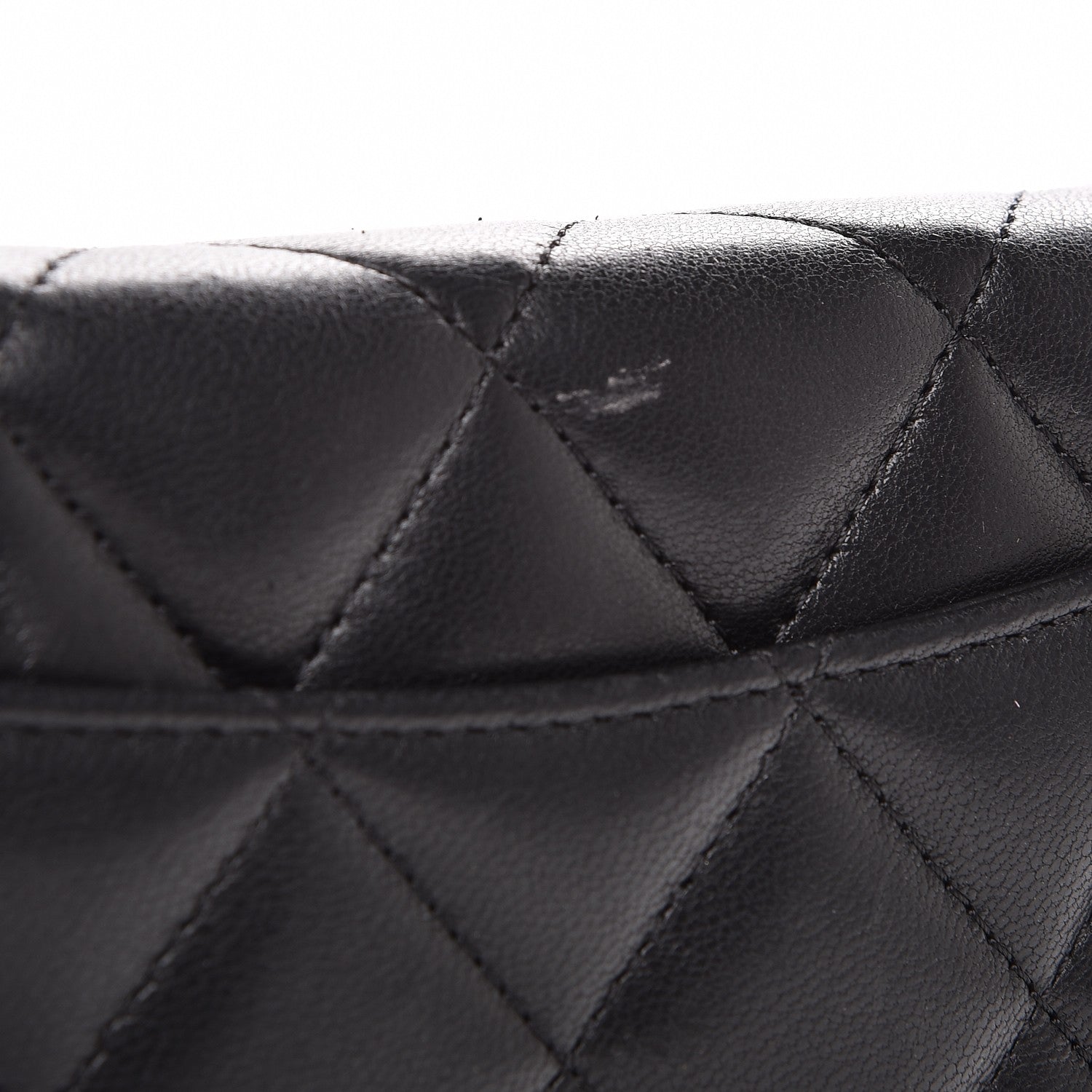 Chanel Lambskin Quilted Large Flap Wallet Black 4 of 11
