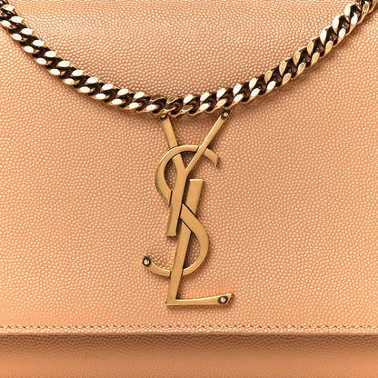 Saint Laurent Grain De Poudre Medium Monogram Kate Satchel Dark Hummus 9 of 11