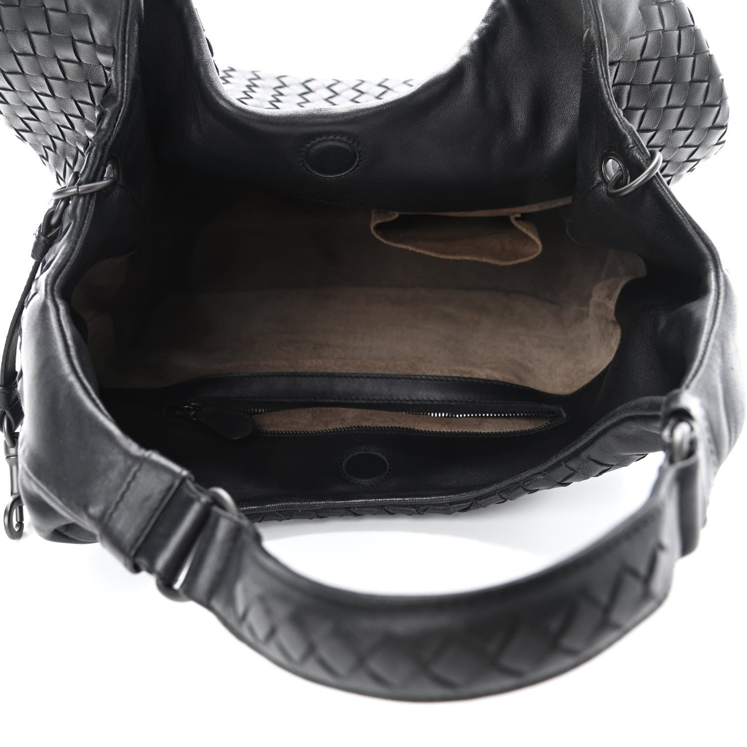 Bottega Veneta Nappa Intrecciato Medium Campana Hobo Black 4 of 4