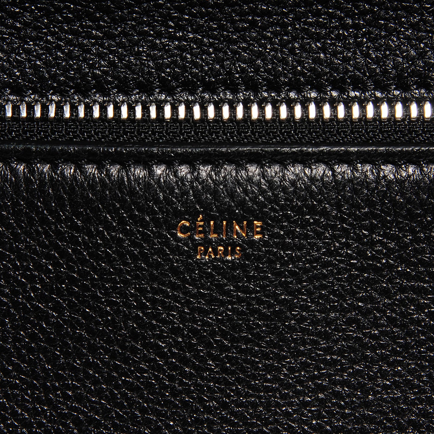Grained Calfskin Large Edge Shoulder Bag Black