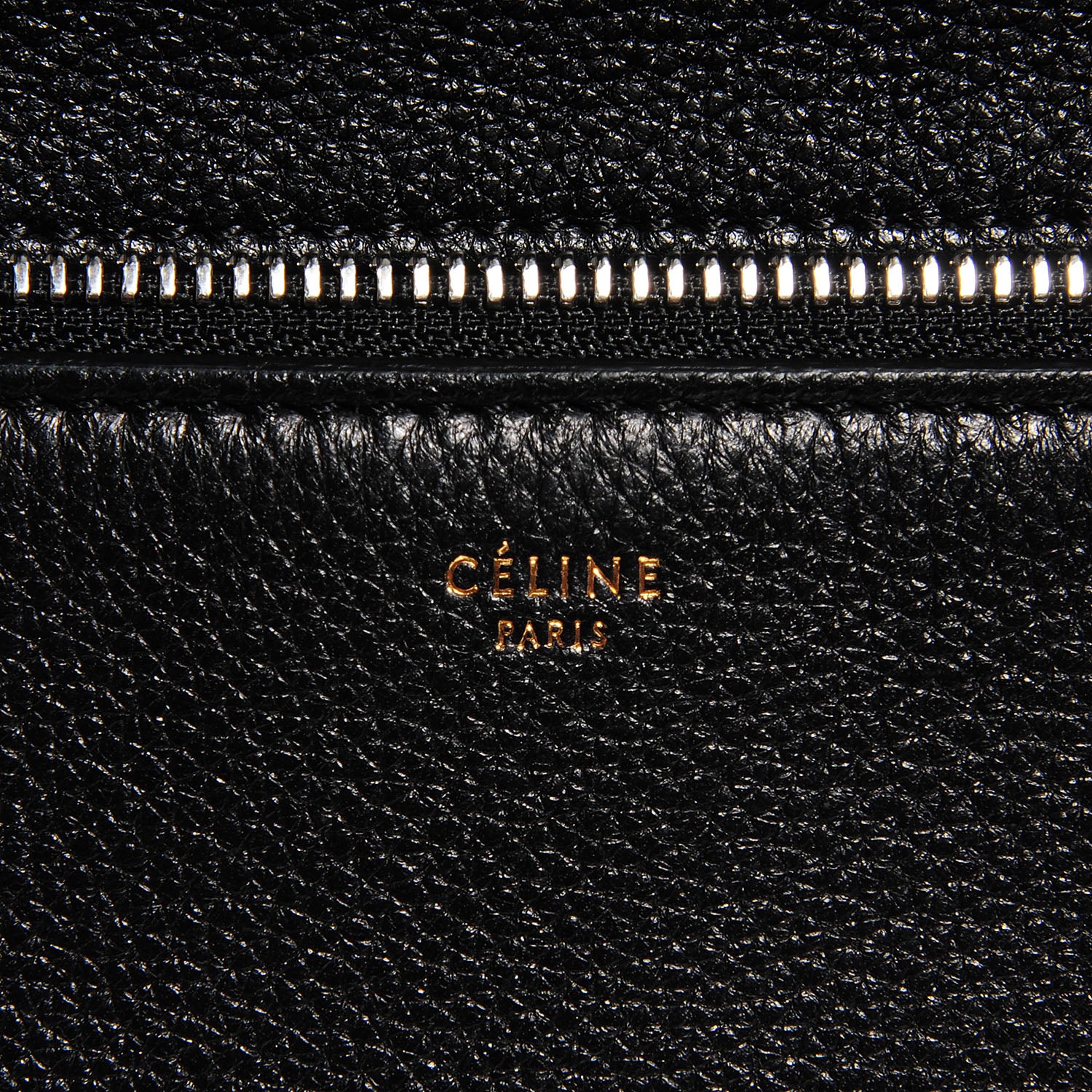 Celine Grained Calfskin Large Edge Shoulder Bag Black 6 of 8