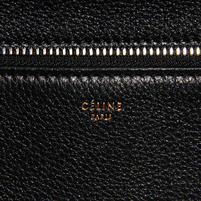 Celine Grained Calfskin Large Edge Shoulder Bag Black 6 of 8