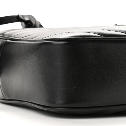 Saint Laurent Calfskin Matelasse Monogram Lou Camera Bag Black 7 of 8