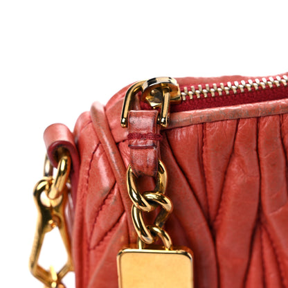 Miu Miu Nappa Matelasse Lux Shoulder Bag Rosa 18 of 22