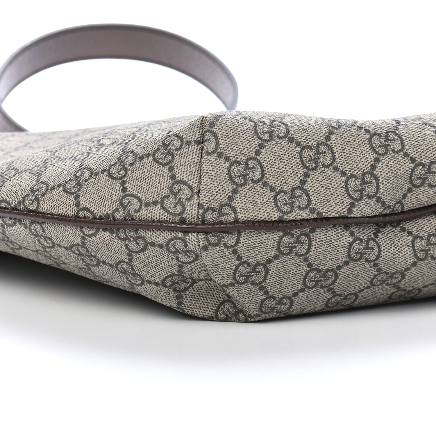 Gucci GG Supreme Monogram Web Ophidia Half Moon Hobo Brown 8 of 9