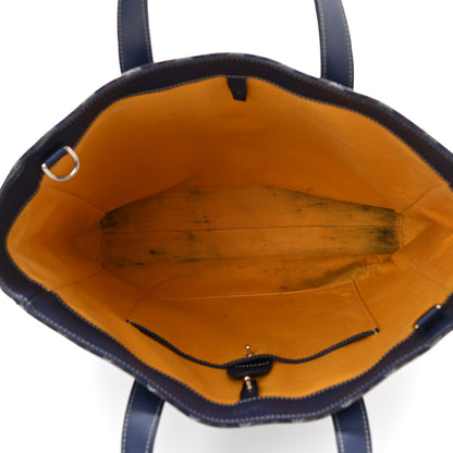 Goyard Goyardine Voltaire III Tote Navy 5 of 11