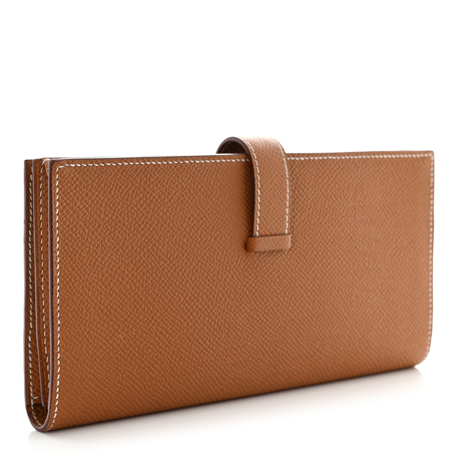 Hermes Epsom Bearn Gusset Wallet Gold 3 of 8