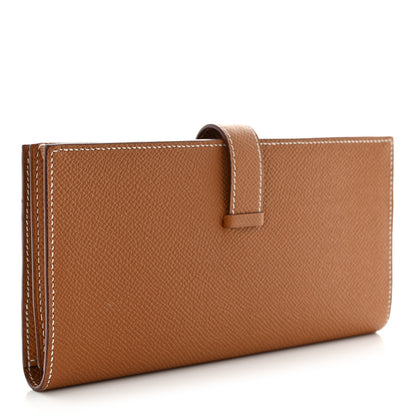 Hermes Epsom Bearn Gusset Wallet Gold 3 of 8