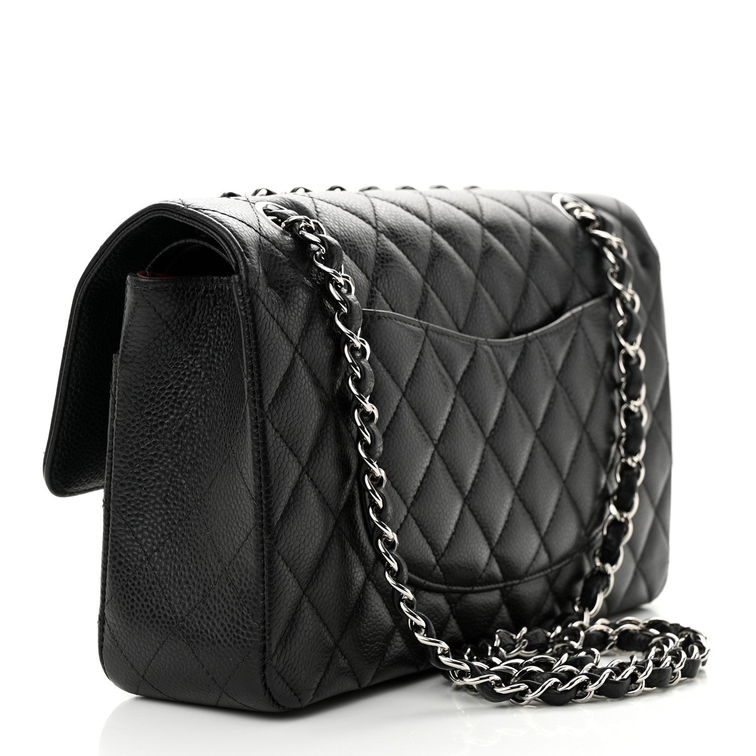 Chanel Caviar Quilted Medium Double Flap Black 3 of 11