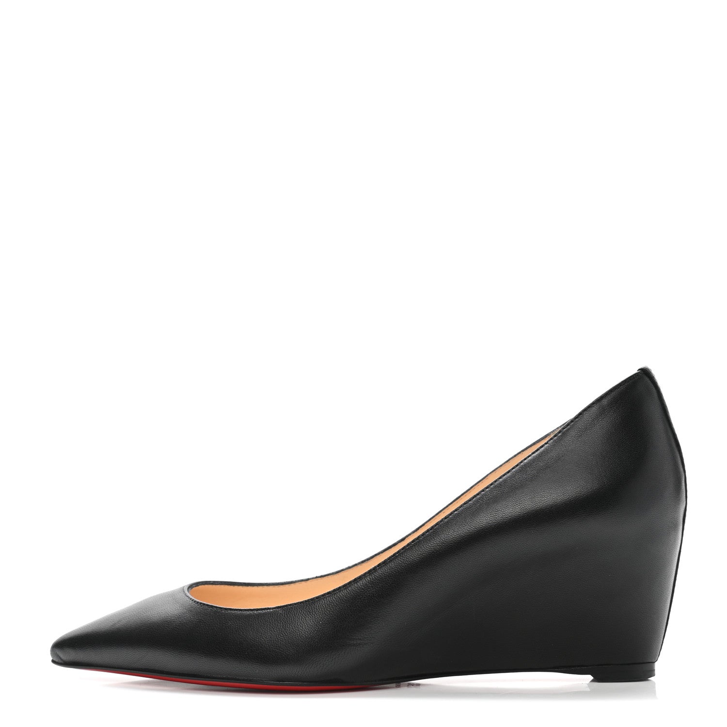 Christian Louboutin Shiny Nappa Pipina 55 Wedges 35.5 Black 1 of 10