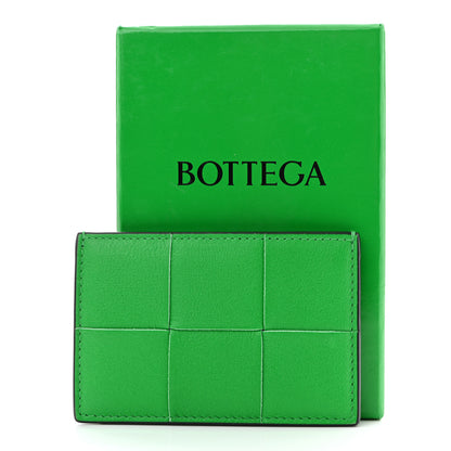 Bottega Veneta Nappa Intreccio Cassette Credit Card Holder Parakeet 7 of 7