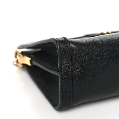 Gucci Calfskin GG Web Small Ophidia Chain Shoulder Bag Black 8 of 9