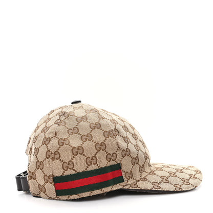 Gucci Monogram Web Baseball Hat M Beige Cocoa 6 of 9