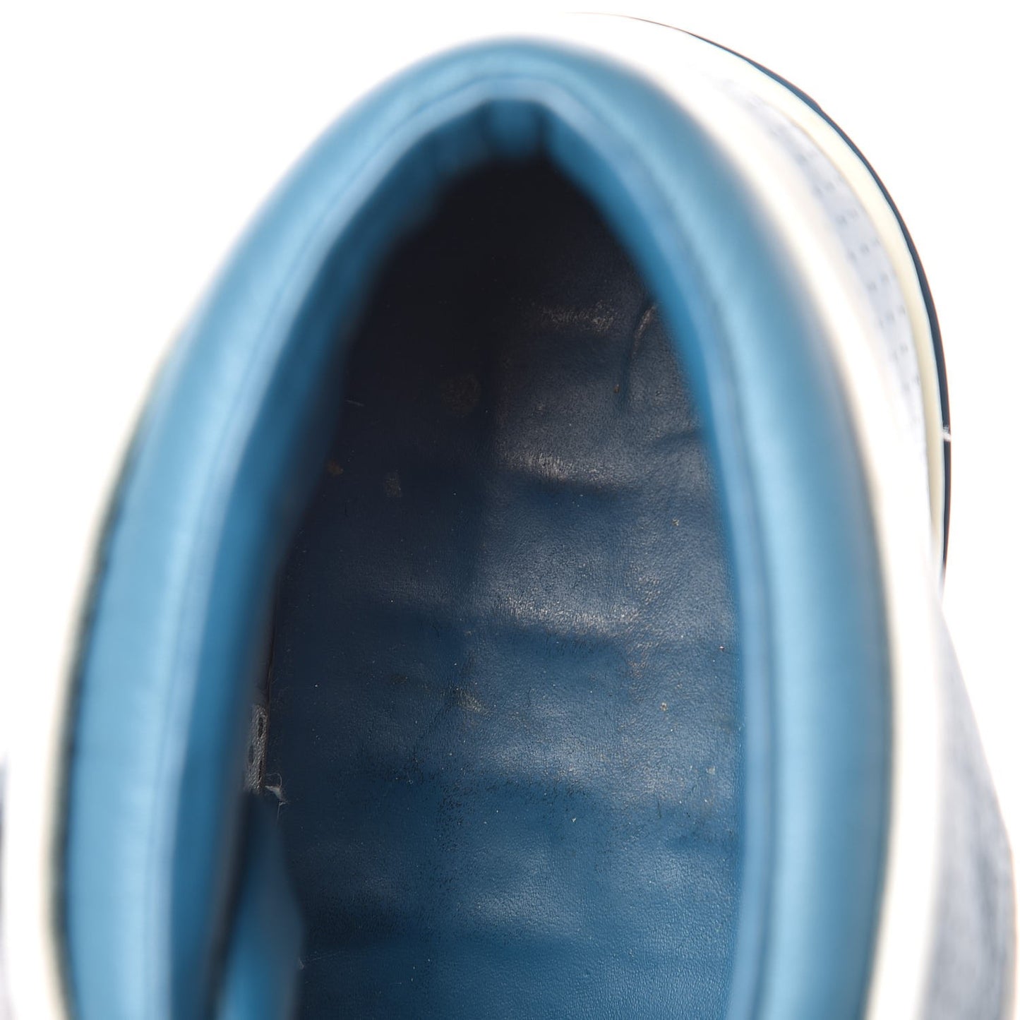 Calfskin Perforated Acapulco Sneakers 8 Blue