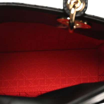Christian Dior Lambskin Cannage Small My ABCDior Lady Dior Black 5 of 9