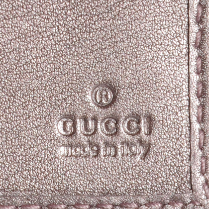 Gucci Imprime Monogram GG Pierce Chain Clutch Wallet Mauve 6 of 7