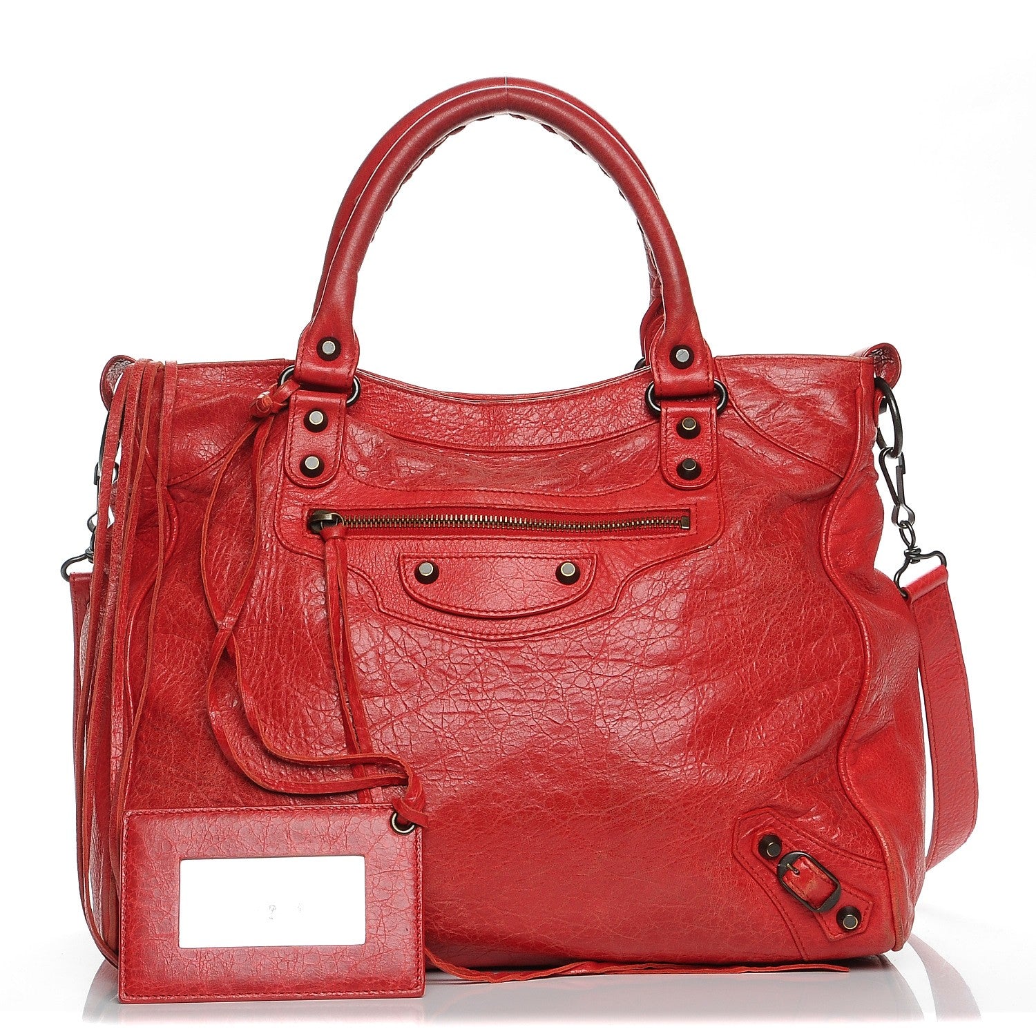 Balenciaga Agneau Classic Hardware Velo Rouge Cardinal 1 of 12