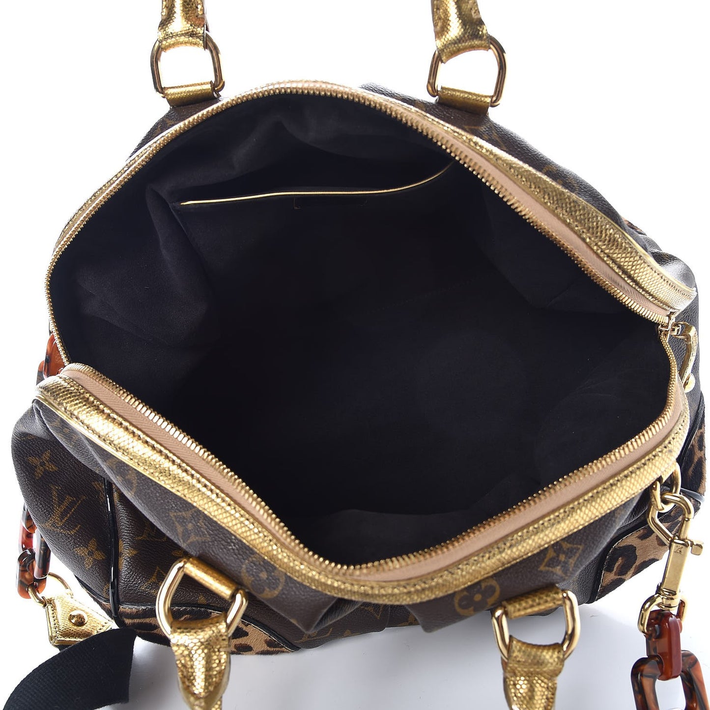 Monogram Leopard Stephen Bag