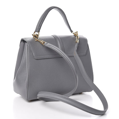 Celine Grained Calfskin Small 16 Top Handle Bag Medium Grey 3 of 9