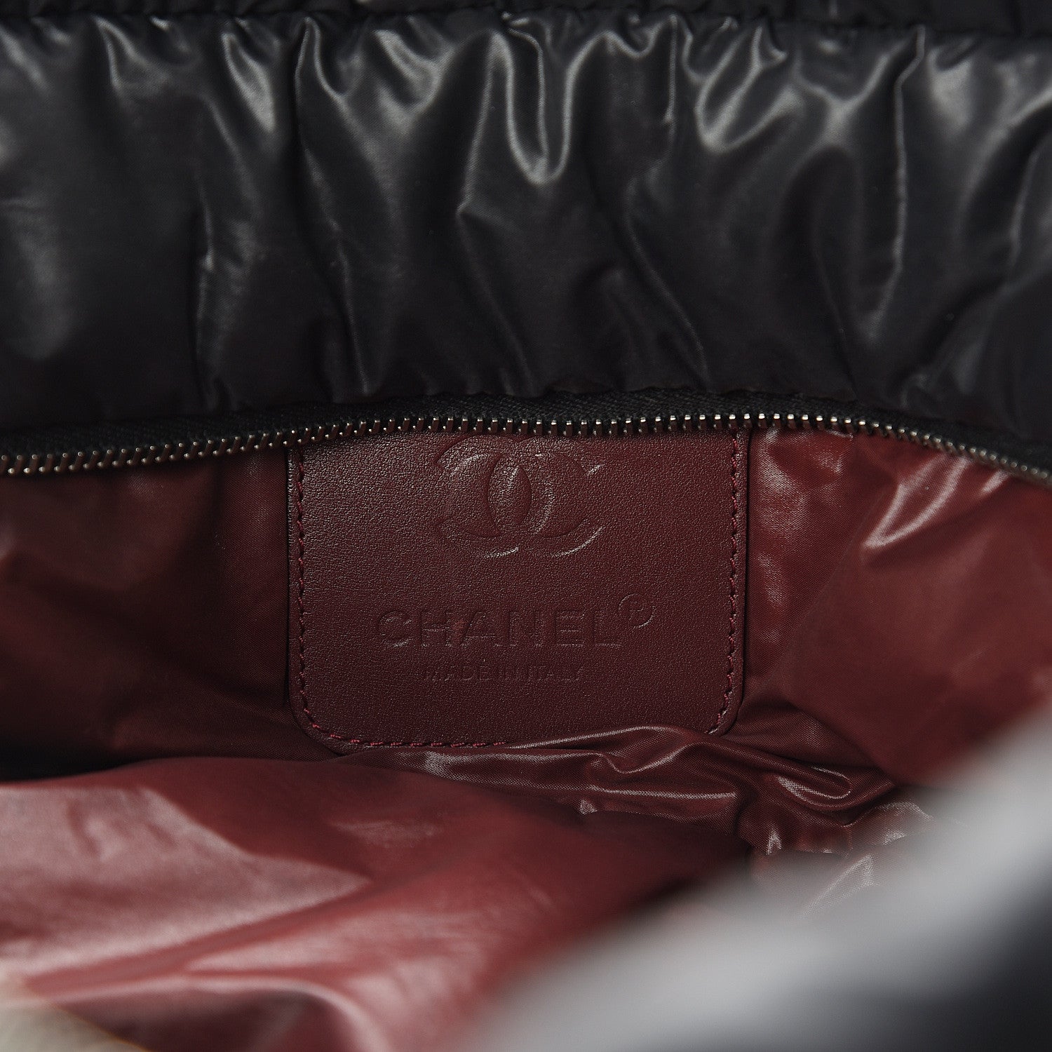 Chanel Nylon Quilted Large Coco Cocoon Tote Black 5 of 8