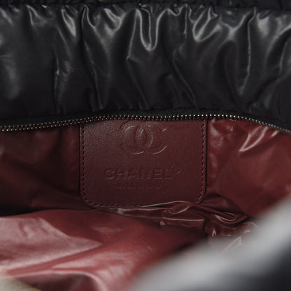 Chanel Nylon Quilted Large Coco Cocoon Tote Black 5 of 8