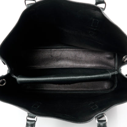 Prada Saffiano Cuir Medium Double Handle Tote Black 5 of 10