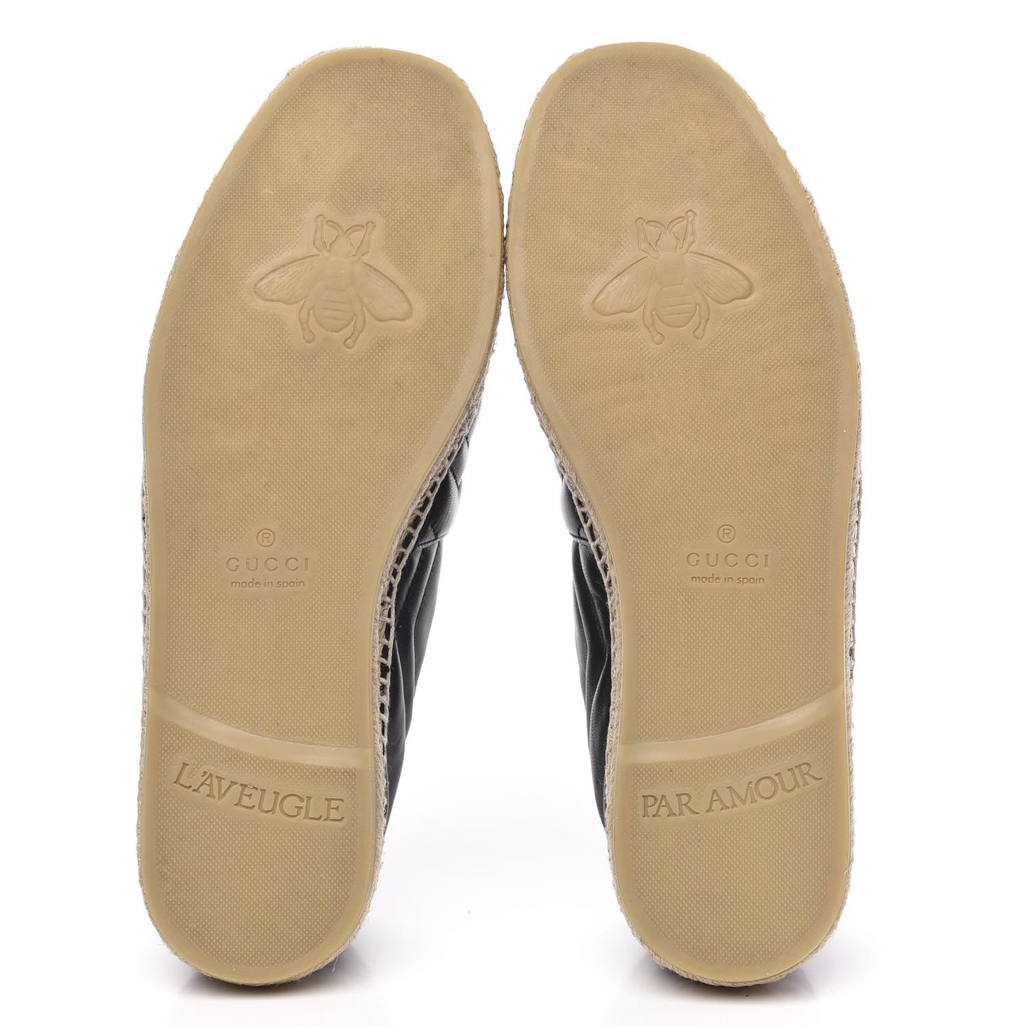 Nappa Matelasse Mens GG Marmont Espadrilles 9.5 Black