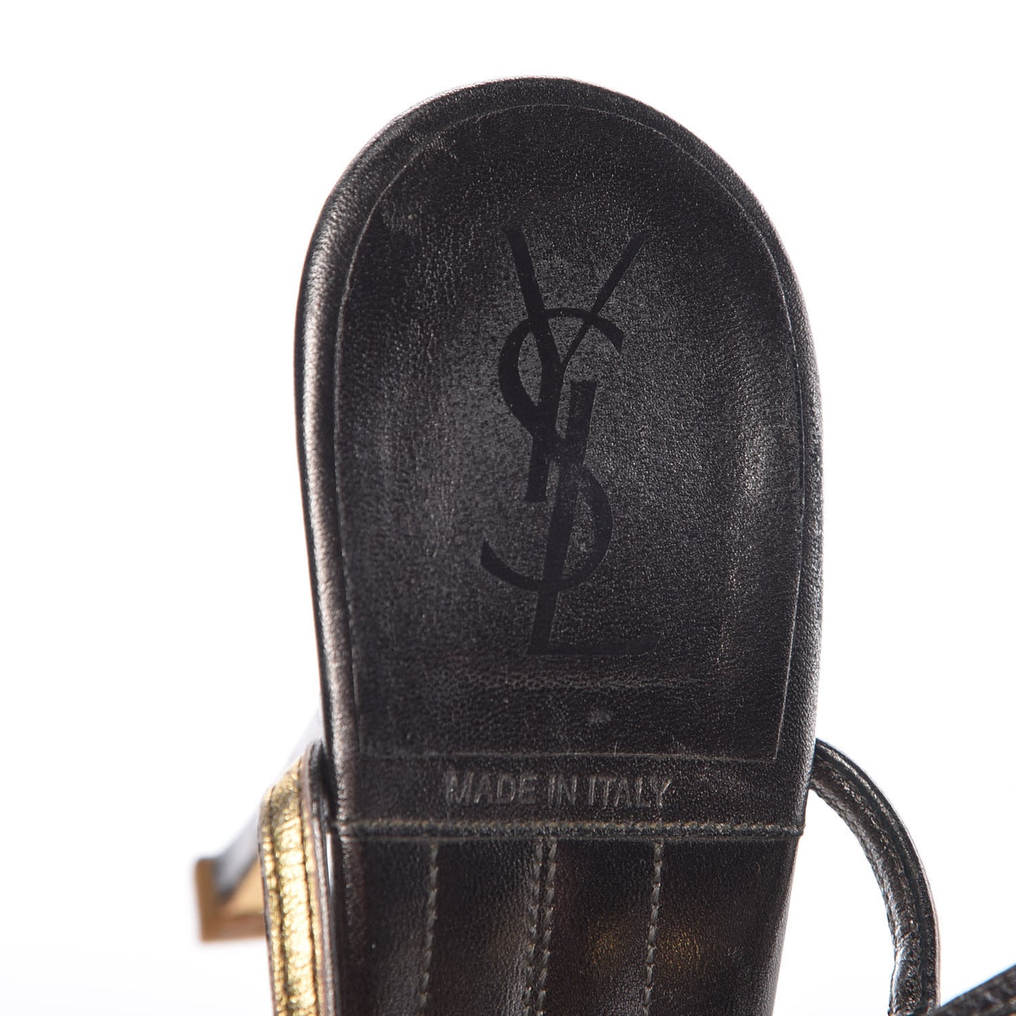 Metallic Trooper Platform Sandals 40 Gold