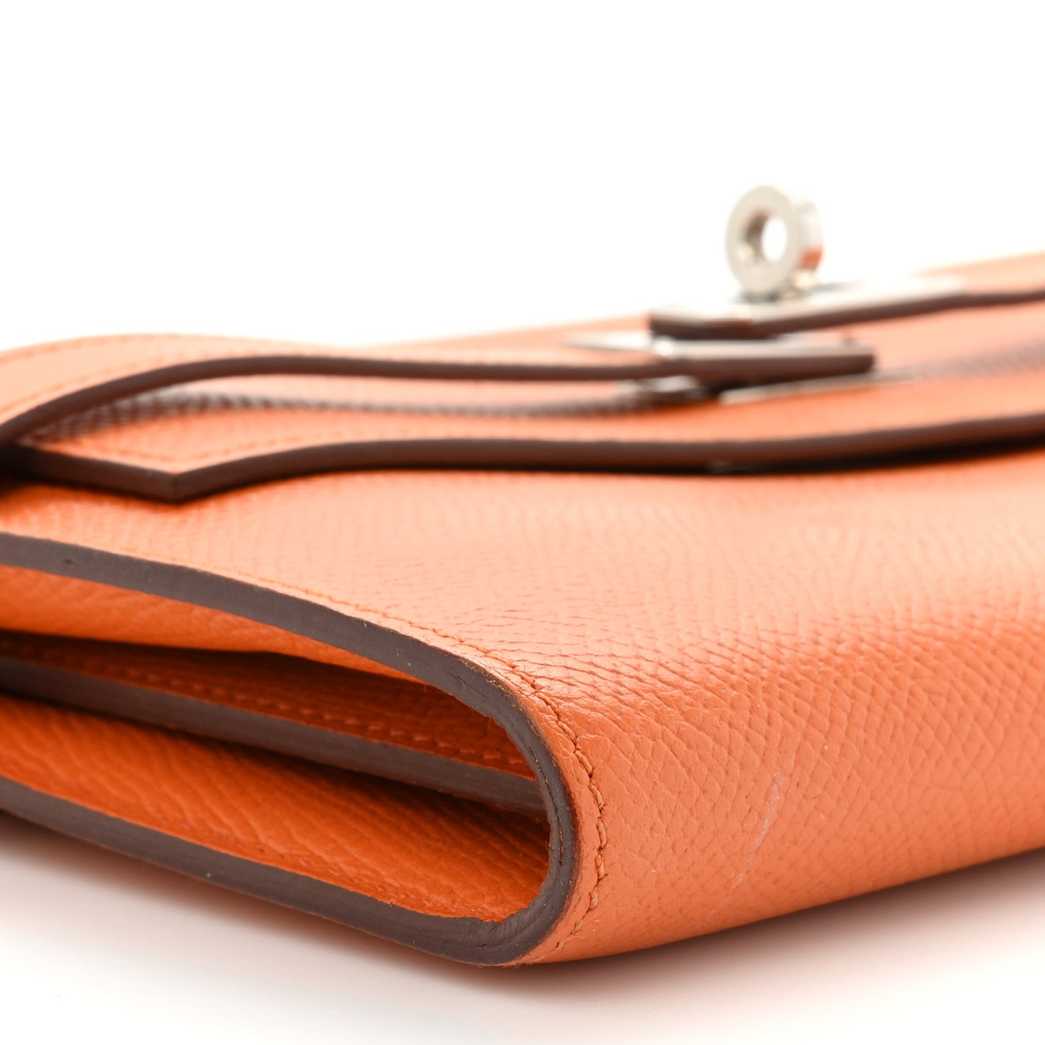 Hermes Epsom Kelly Longue Wallet Orange 12 of 14