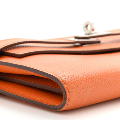 Hermes Epsom Kelly Longue Wallet Orange 12 of 14