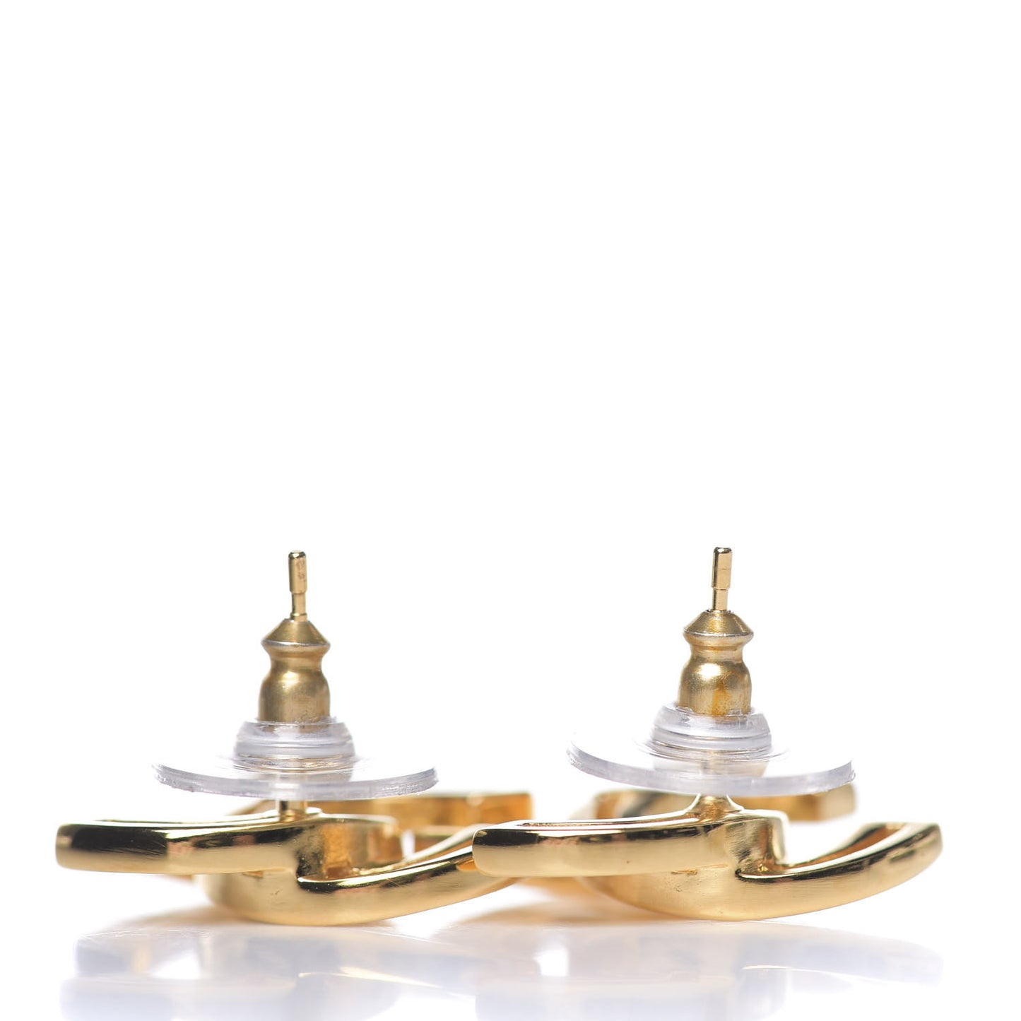 Metal Obazine CC Earrings Gold