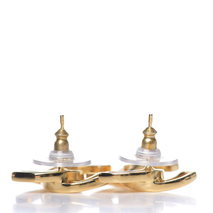 Chanel Metal Obazine CC Earrings Gold 2 of 3