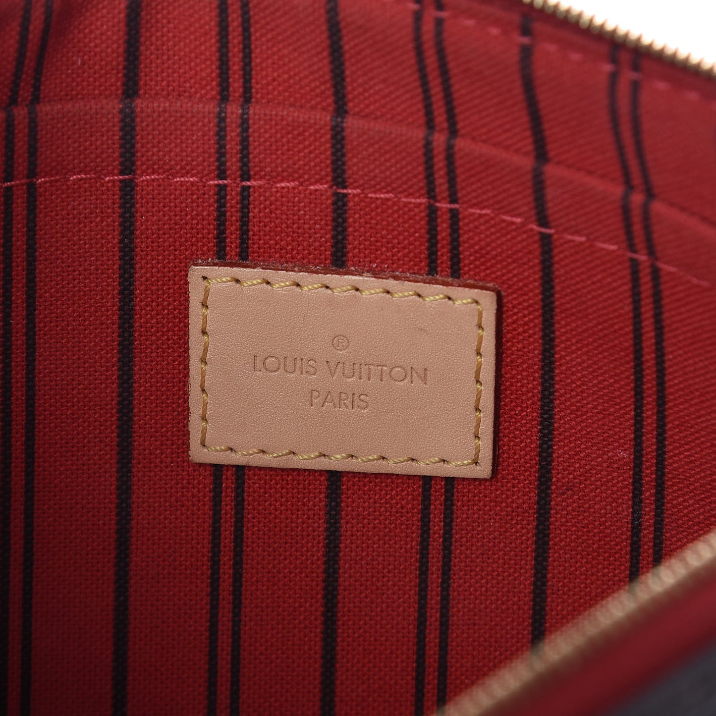 Monogram Neverfull MM GM Pochette Cherry