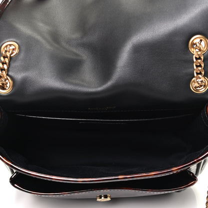 Saint Laurent Patent Monogram Baby Niki Chain Satchel Tortoiseshell 5 of 9