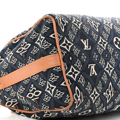 Louis Vuitton Jacquard Since 1854 Speedy Bandouliere 25 Blue 8 of 10